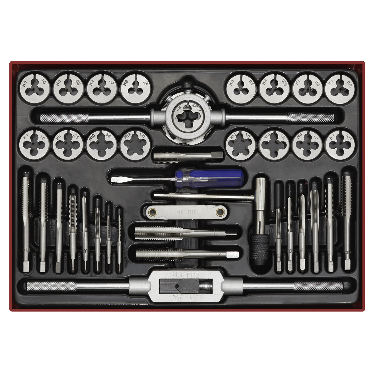 Tap & Die Set Split Dies 40pc AK3040