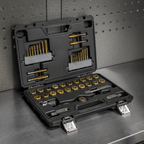 Metric & Imperial Titanium Coated Hexagonal Tap & Die Set 46pc AK3046