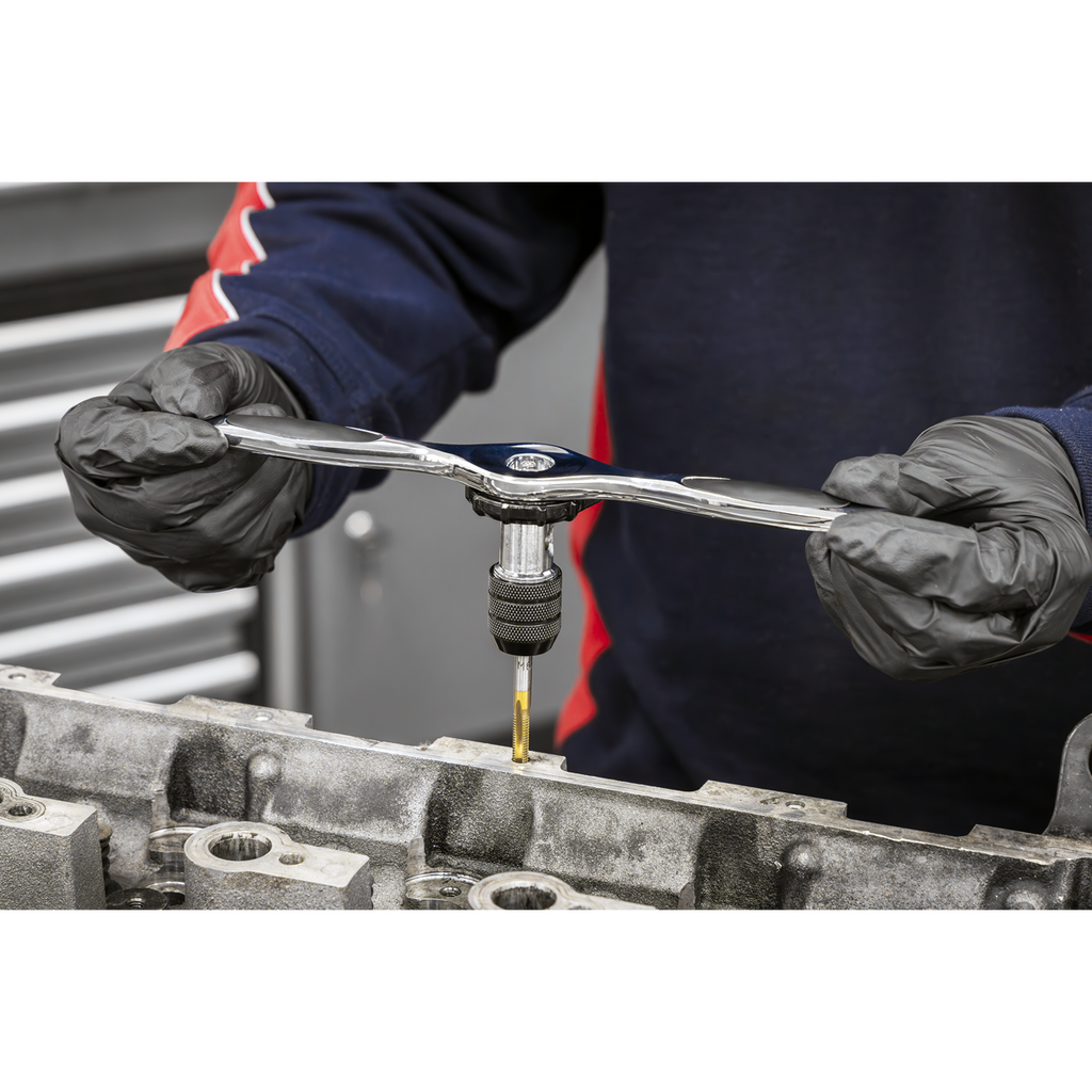 Metric & Imperial Titanium Coated Hexagonal Tap & Die Set 46pc AK3046