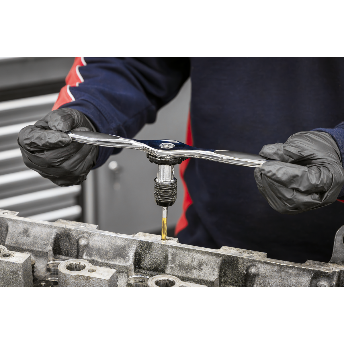 Metric & Imperial Titanium Coated Hexagonal Tap & Die Set 46pc AK3046