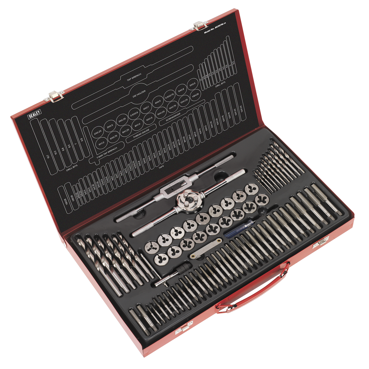 Tap & Die Set Split Dies 76pc AK3076