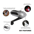 Rechargeable Wind-Up Torch 3 LED AK3305