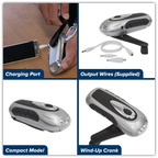 Rechargeable Wind-Up Torch 3 LED AK3305