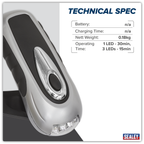 Rechargeable Wind-Up Torch 3 LED AK3305