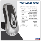 Rechargeable Wind-Up Torch 3 LED AK3305