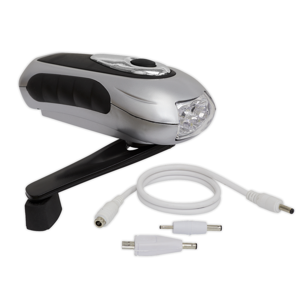 Rechargeable Wind-Up Torch 3 LED AK3305