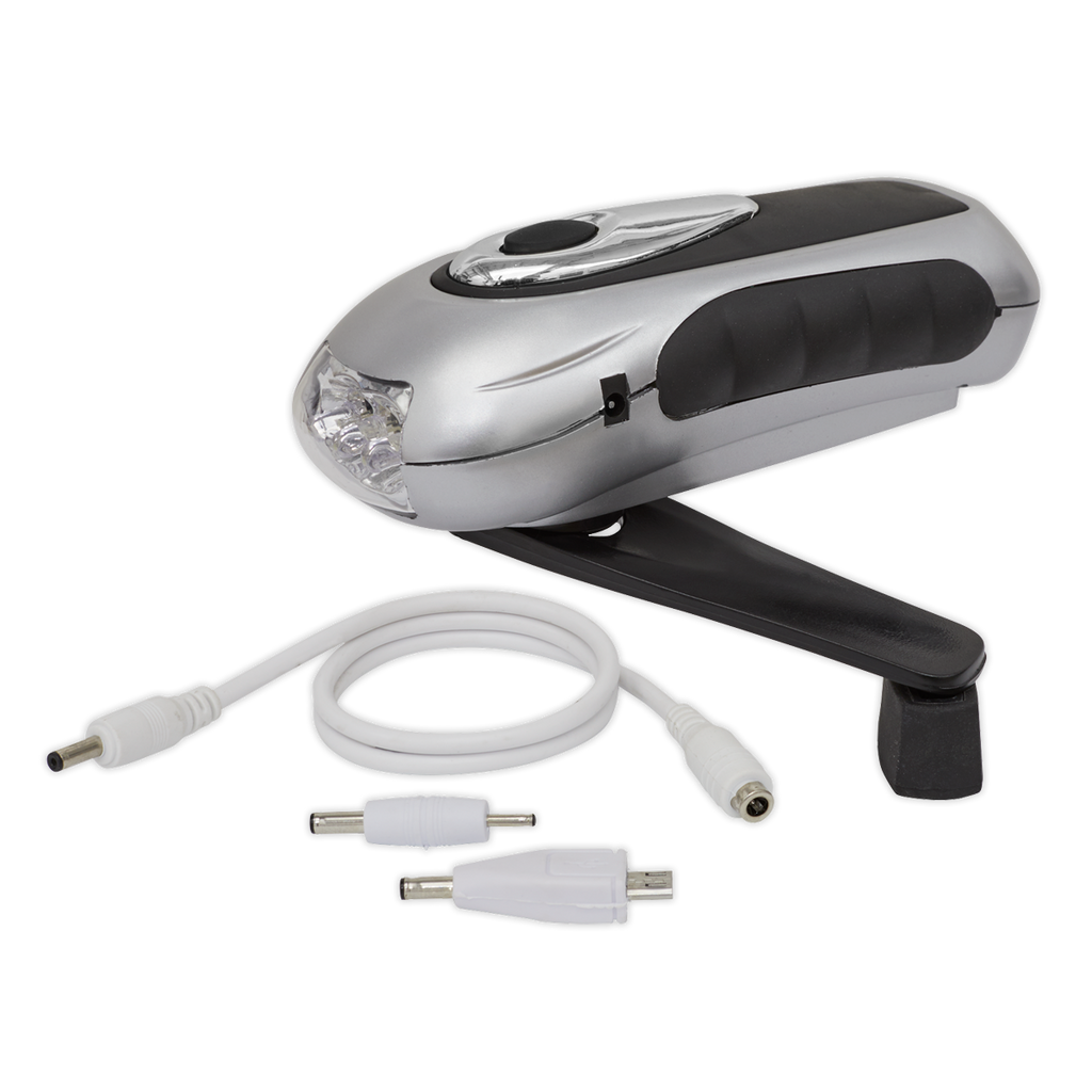 Rechargeable Wind-Up Torch 3 LED AK3305