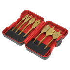 Titanium Coated Flat Wood Drill Bit Set 7pc AK3707FW