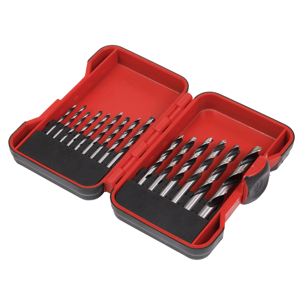 Brad Point Wood Drill Bit Set 15pc AK3715W