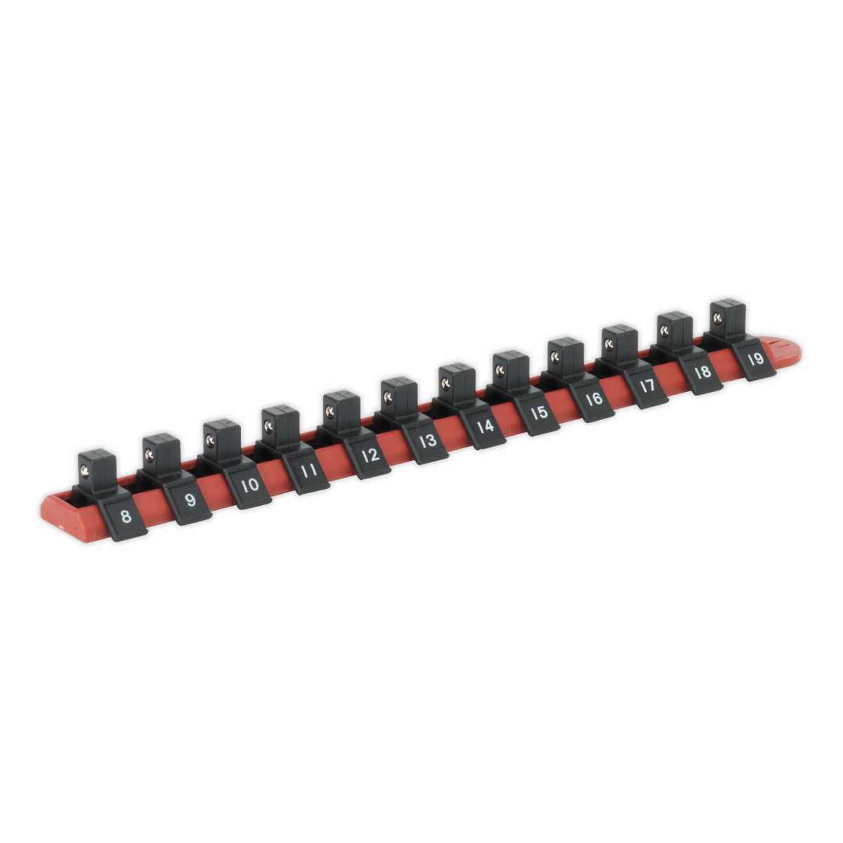 Socket Retaining Rail with 12 Clips 3/8"Sq Drive AK3812