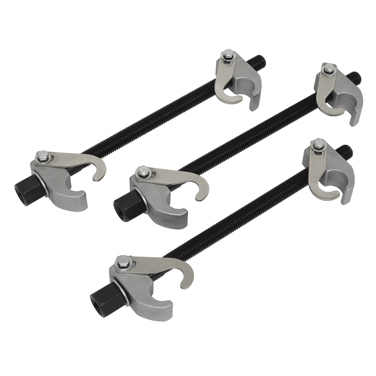 Coil Spring Compressor with Safety Hooks 1200kg 3pc AK384