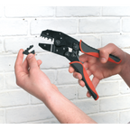 Ratchet Crimping Tool Interchangeable Jaws AK3857