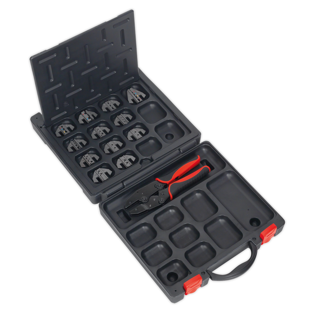 Ratchet Crimping Tool with Jaws and Storage Case AK3858COMBO
