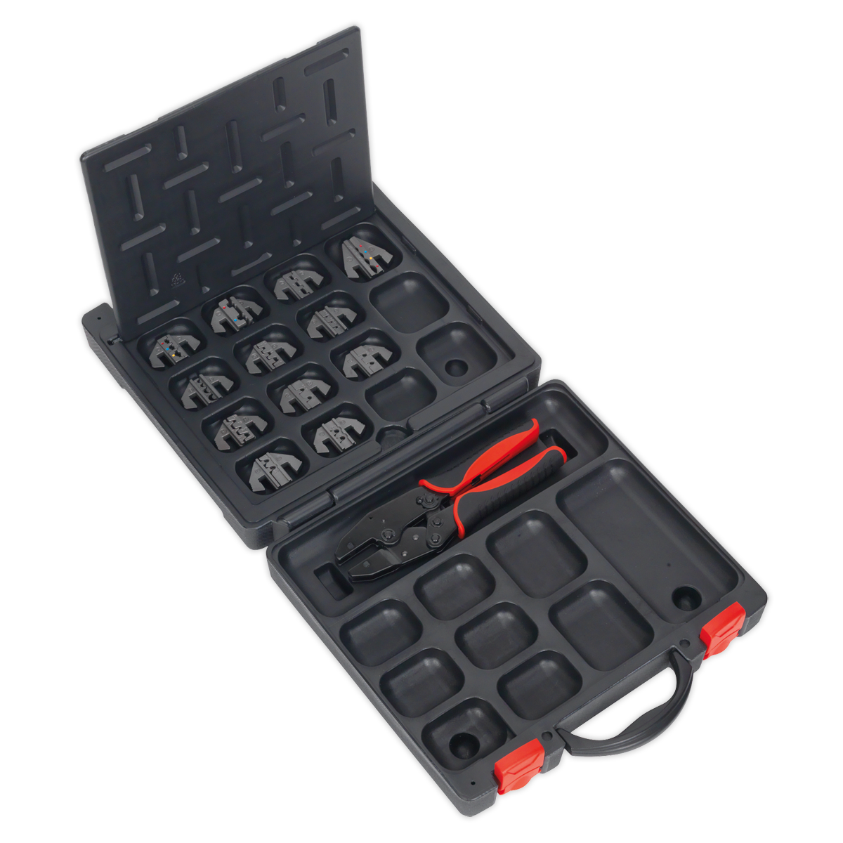 Ratchet Crimping Tool with Jaws and Storage Case AK3858COMBO