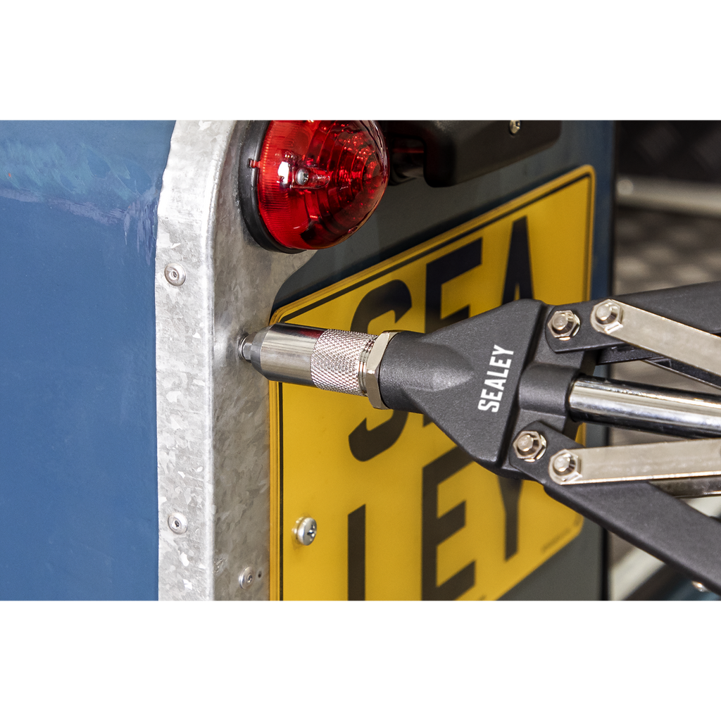 Heavy-Duty Long-Arm Riveter with Collection Bowl AK3981