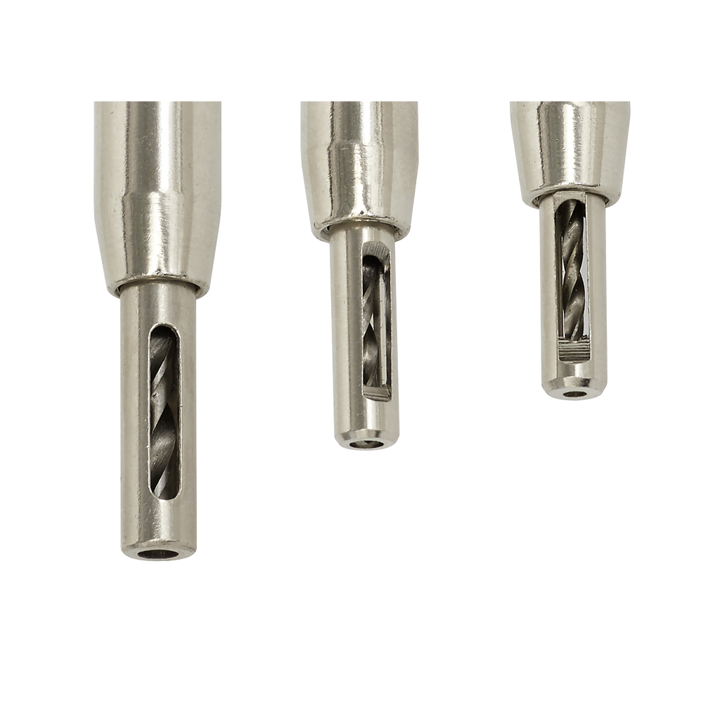 Self-Centring Chamfered Hinge Drill Set 3pc AK3HD