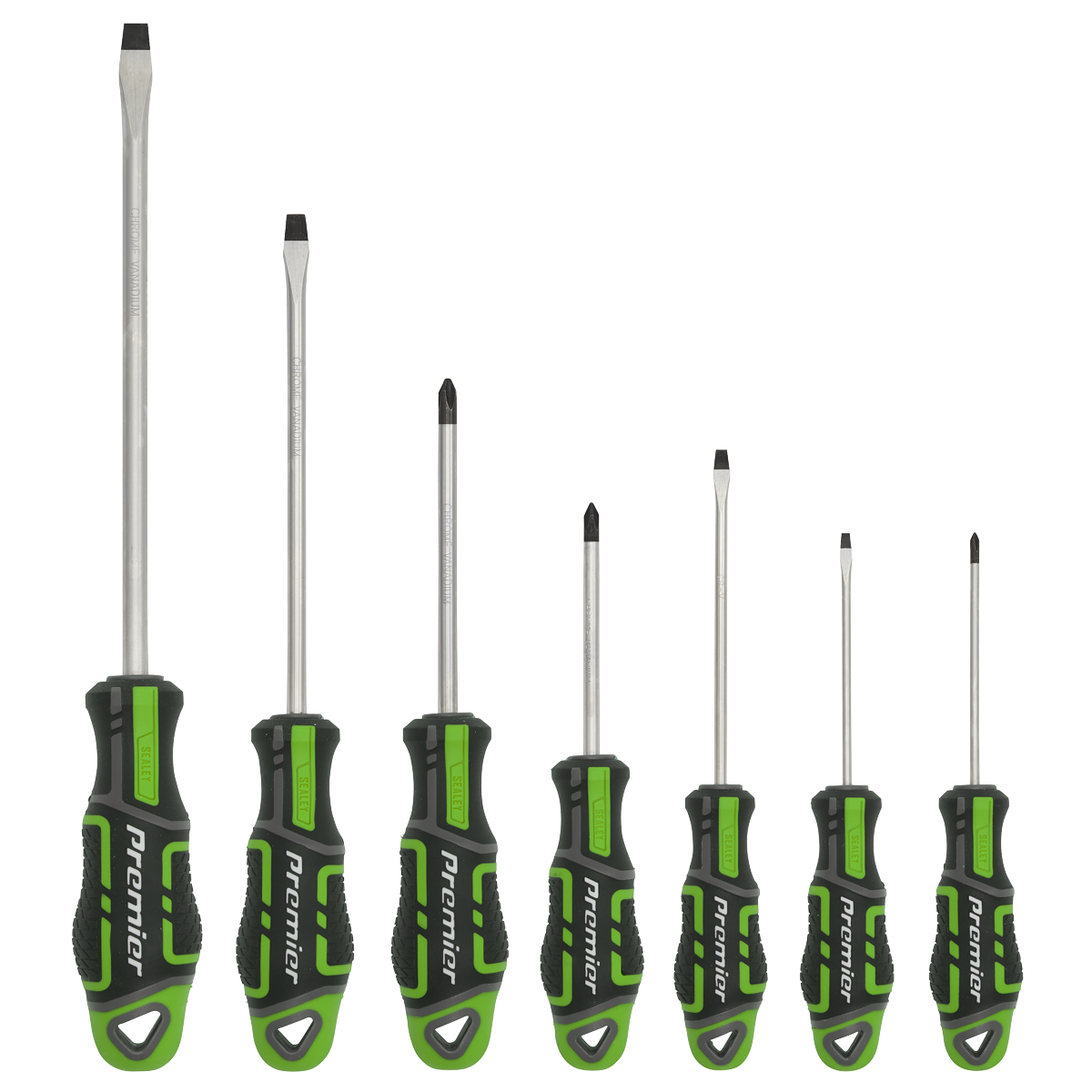 GripMAX® Screwdriver Set 7pc - Hi-Vis Green AK4321HV