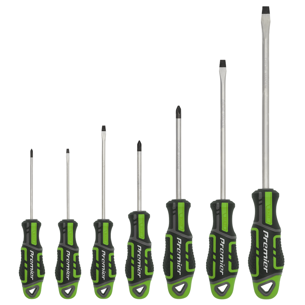 GripMAX® Screwdriver Set 7pc - Hi-Vis Green AK4321HV