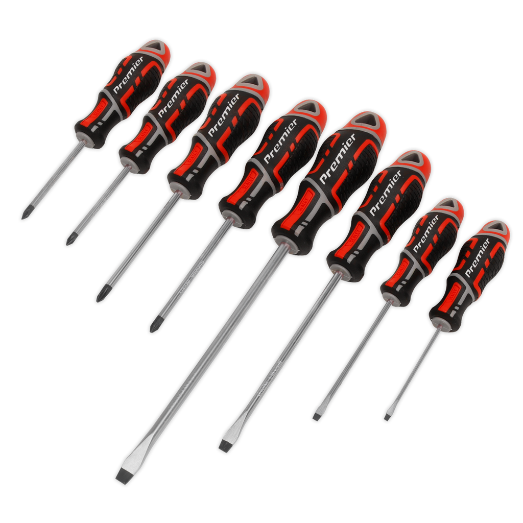 GripMAX® Screwdriver Set 8pc - Red AK4322