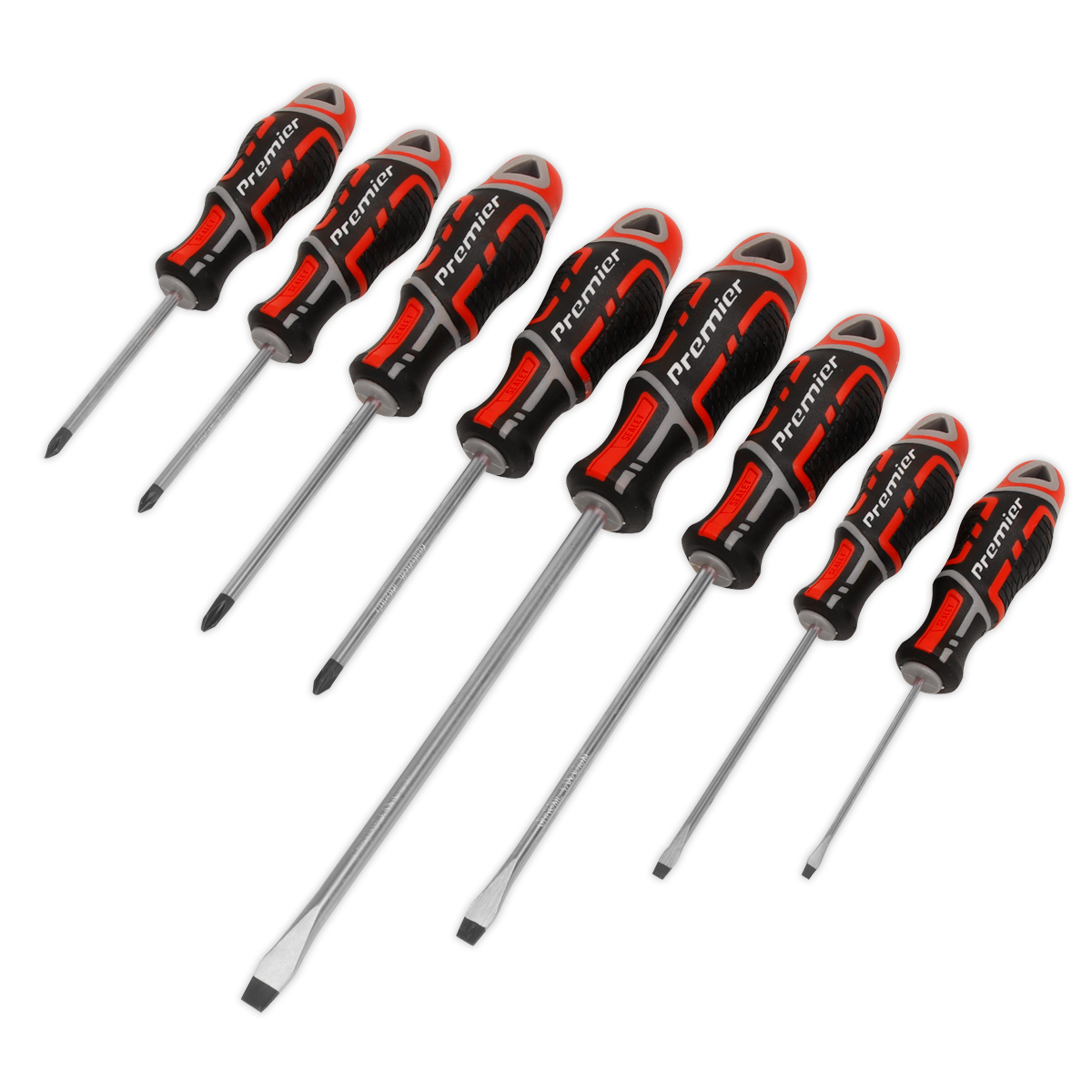 GripMAX® Screwdriver Set 8pc - Red AK4322