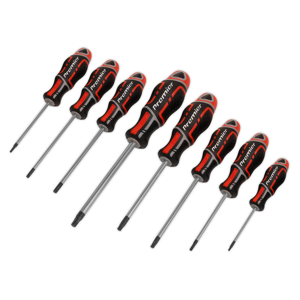 GripMAX® Security TRX-Star* Screwdriver Set 8pc - Red AK4323