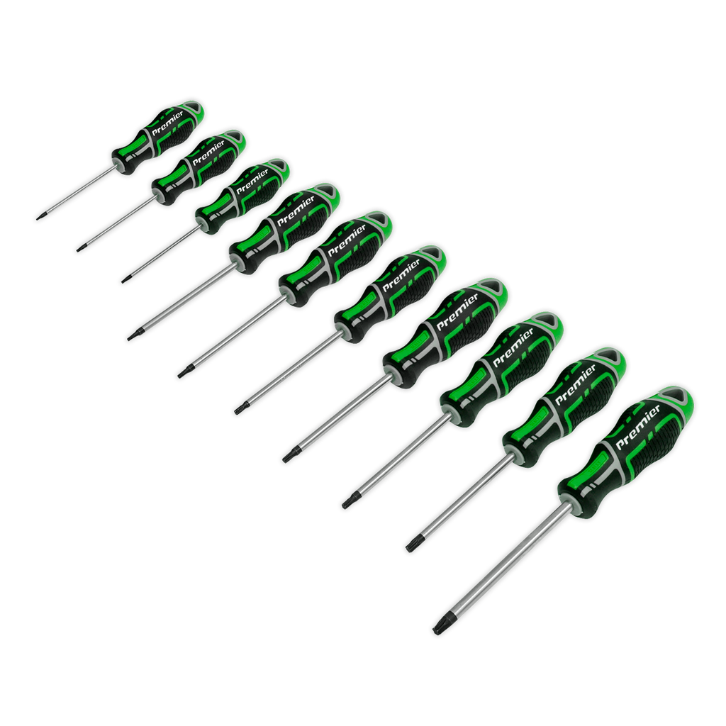 GripMAX® TRX-Star* Screwdriver Set 10pc - Hi-Vis Green AK4324HV