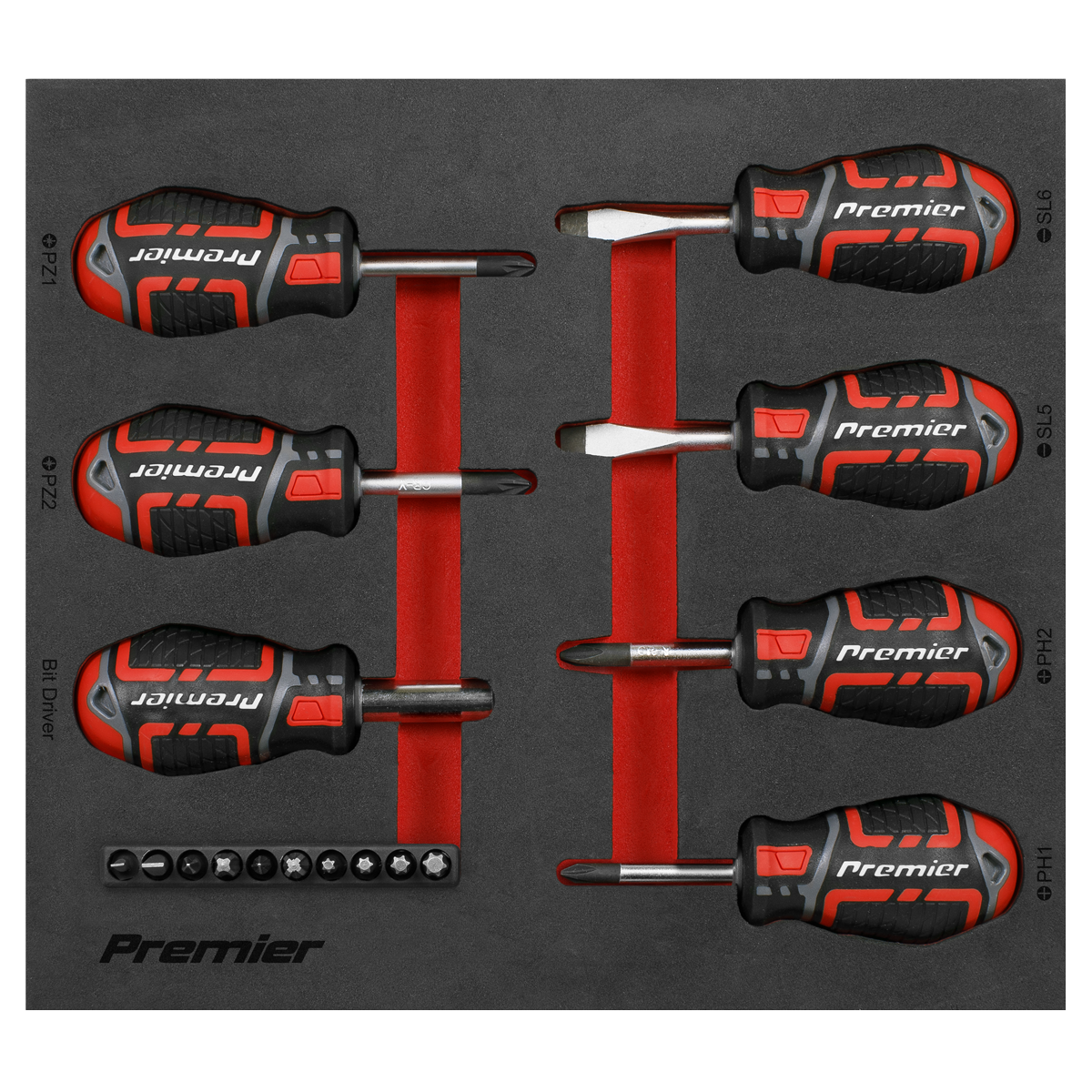 GripMAX® Stubby Screwdriver Set 17pc AK4371