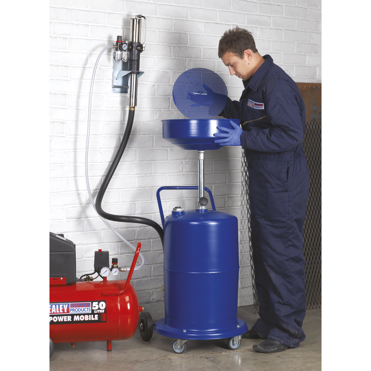 Pump-Away Mobile Oil Drainer 75L AK450DX