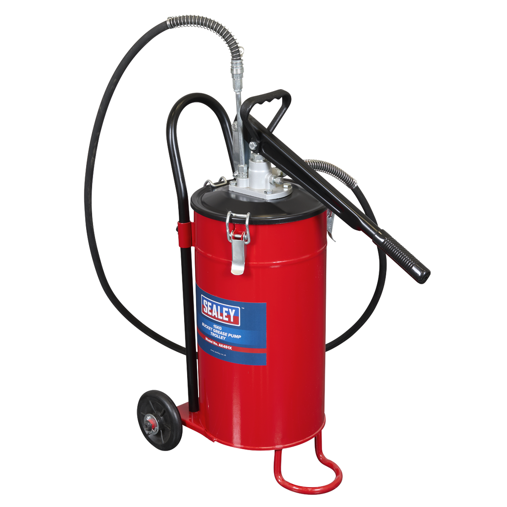 Bucket Grease Pump Trolley 15kg AK451X