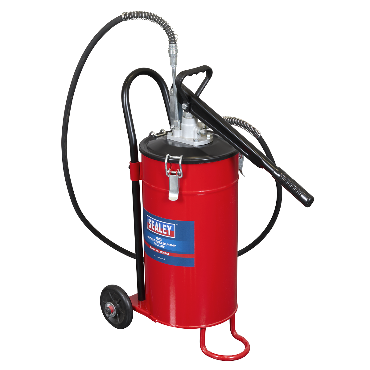 Bucket Grease Pump Trolley 15kg AK451X