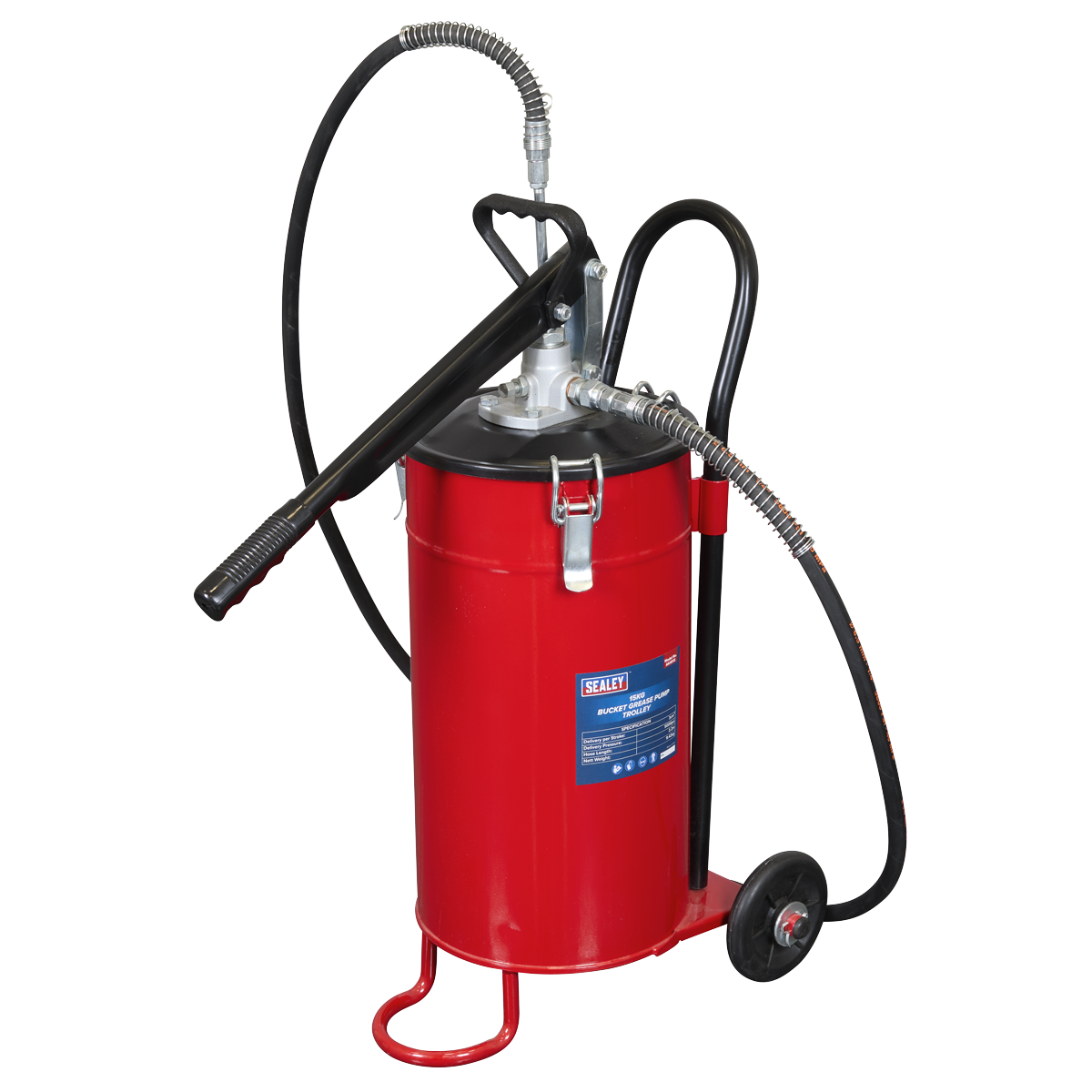 Bucket Grease Pump Trolley 15kg AK451X