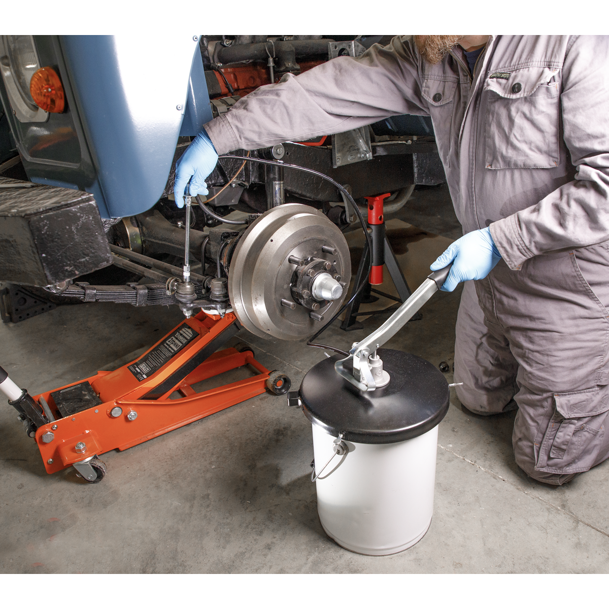 Extra-Heavy-Duty Grease Pump with Follower Plate 12.5kg AK455