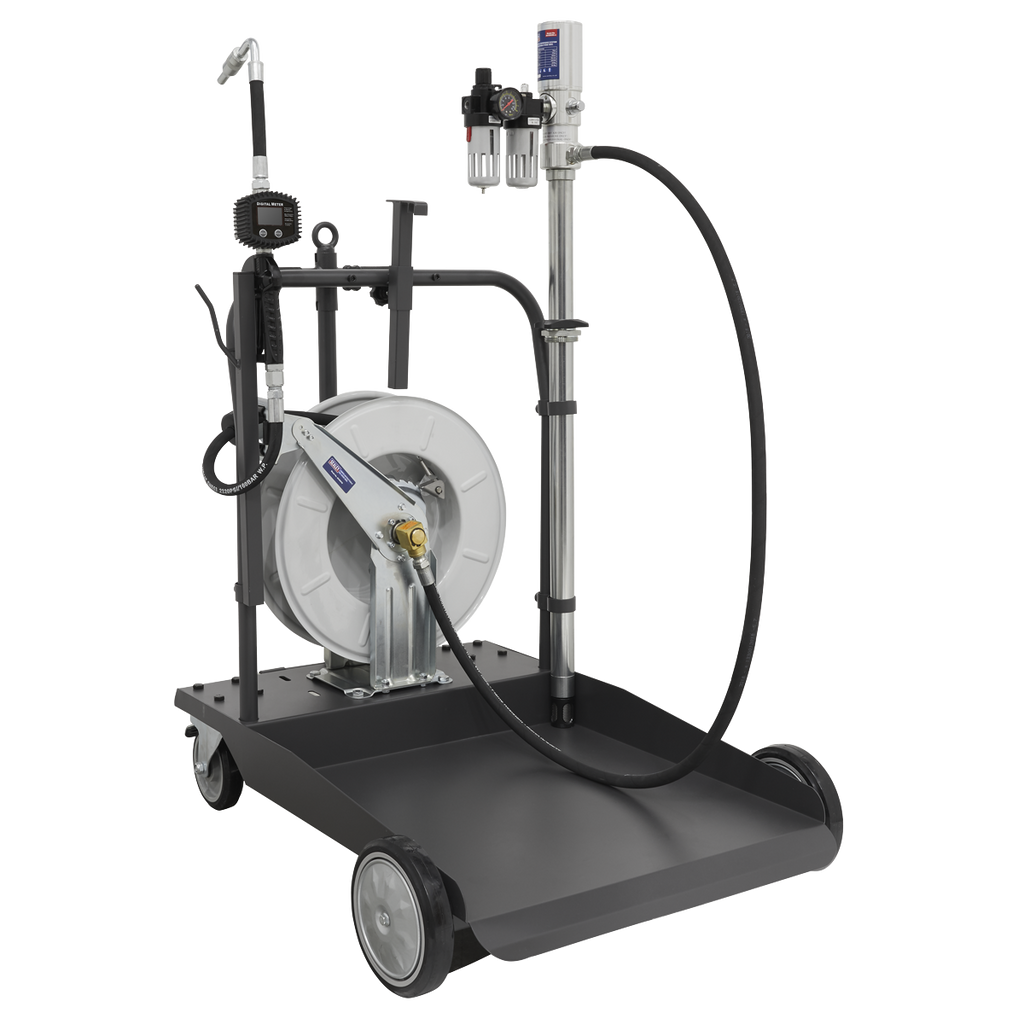 Air Operated Oil Dispensing System with 10m Retractable Hose Reel AK4562D