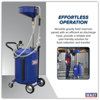 Air Discharge Mobile Oil Drainer with Probes 90L AK459DX