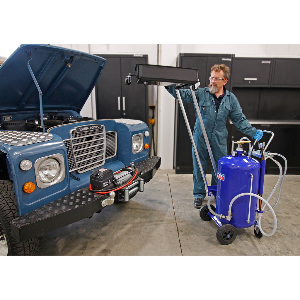 Cantilever Air Discharge Mobile Oil Drainer with Probes 80L AK462DX