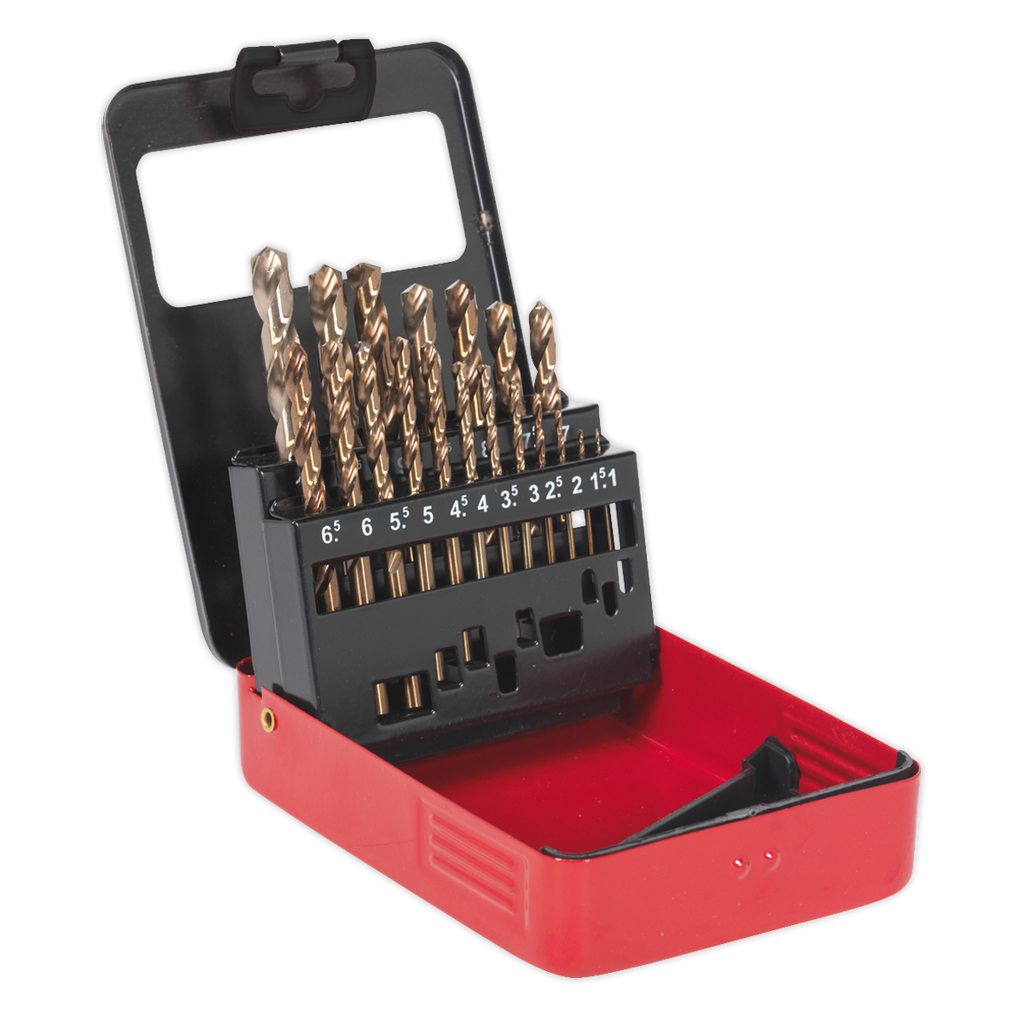 HSS Cobalt Fully Ground Drill Bit Set 19pc AK4701