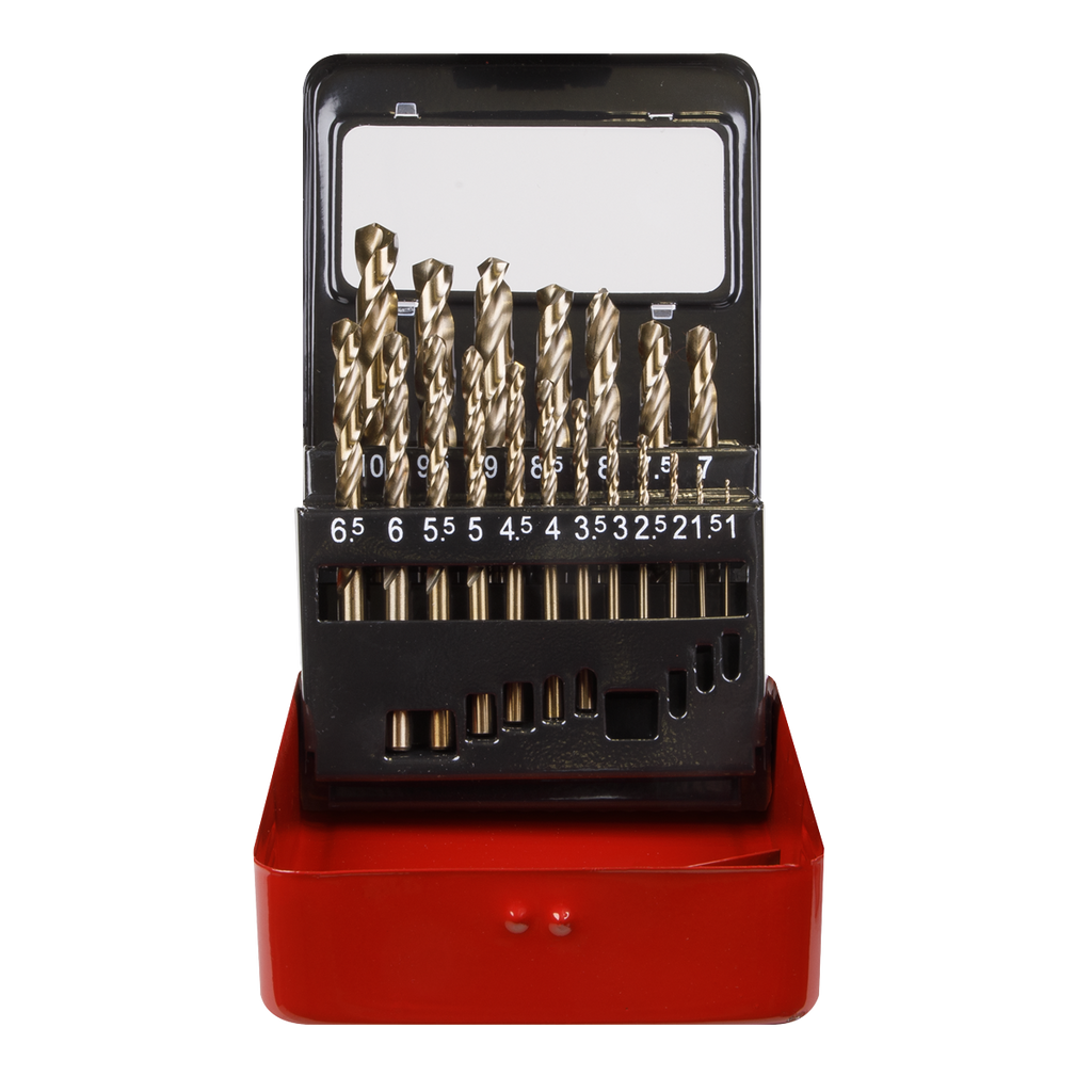 HSS Cobalt Fully Ground Drill Bit Set 19pc AK4701