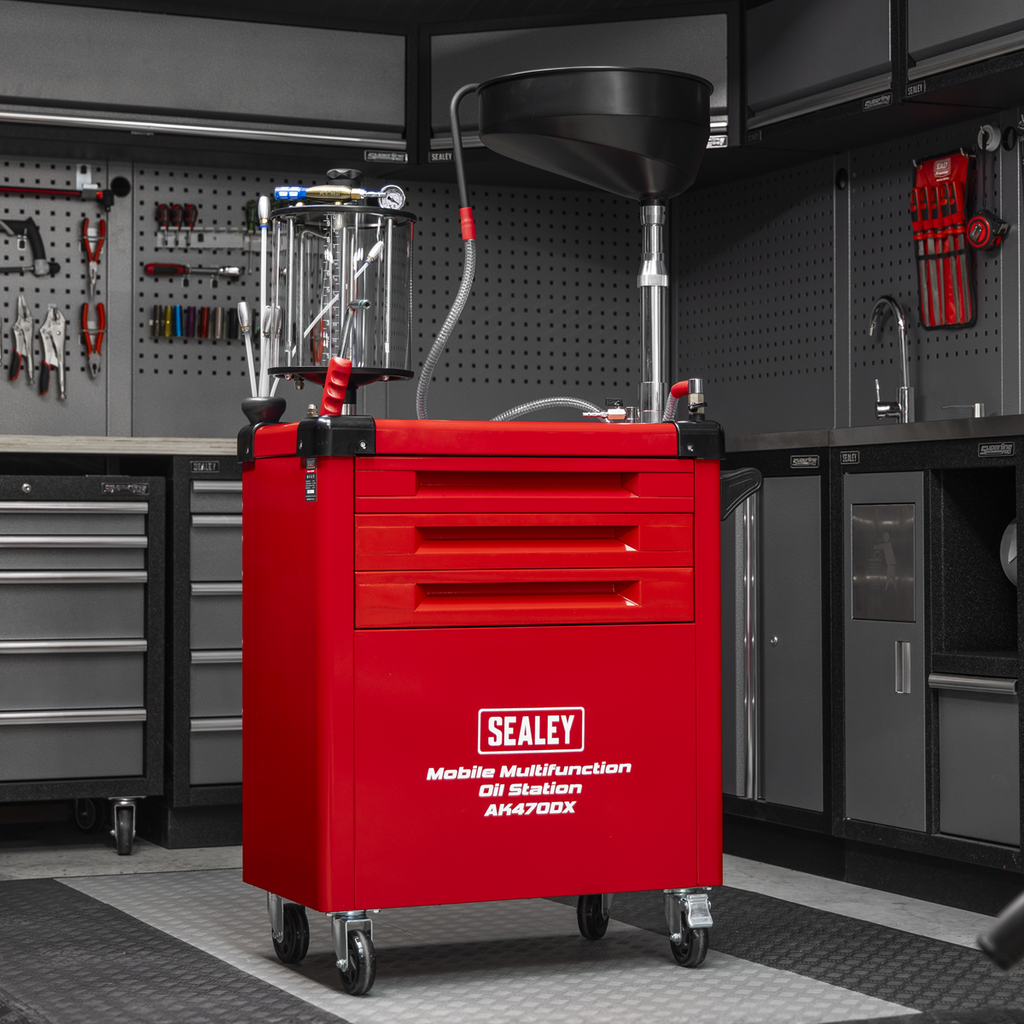 Mobile Multifunction Oil Station with 61pc Tool Set AK470DX