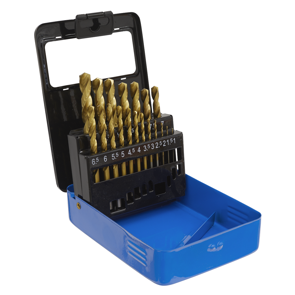 HSS Fully Ground Drill Bit Set 19pc - DIN 338 AK4719