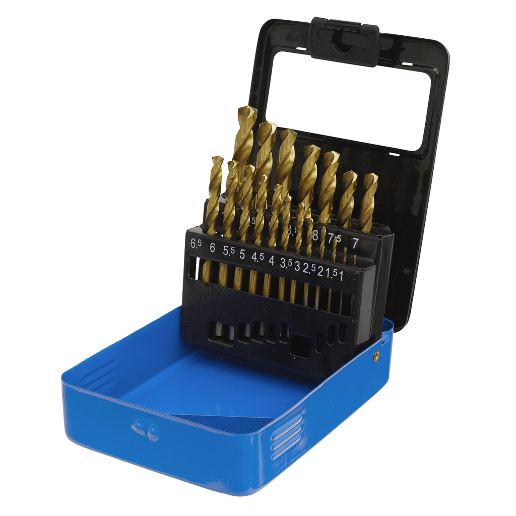 HSS Fully Ground Drill Bit Set 19pc - DIN 338 AK4719