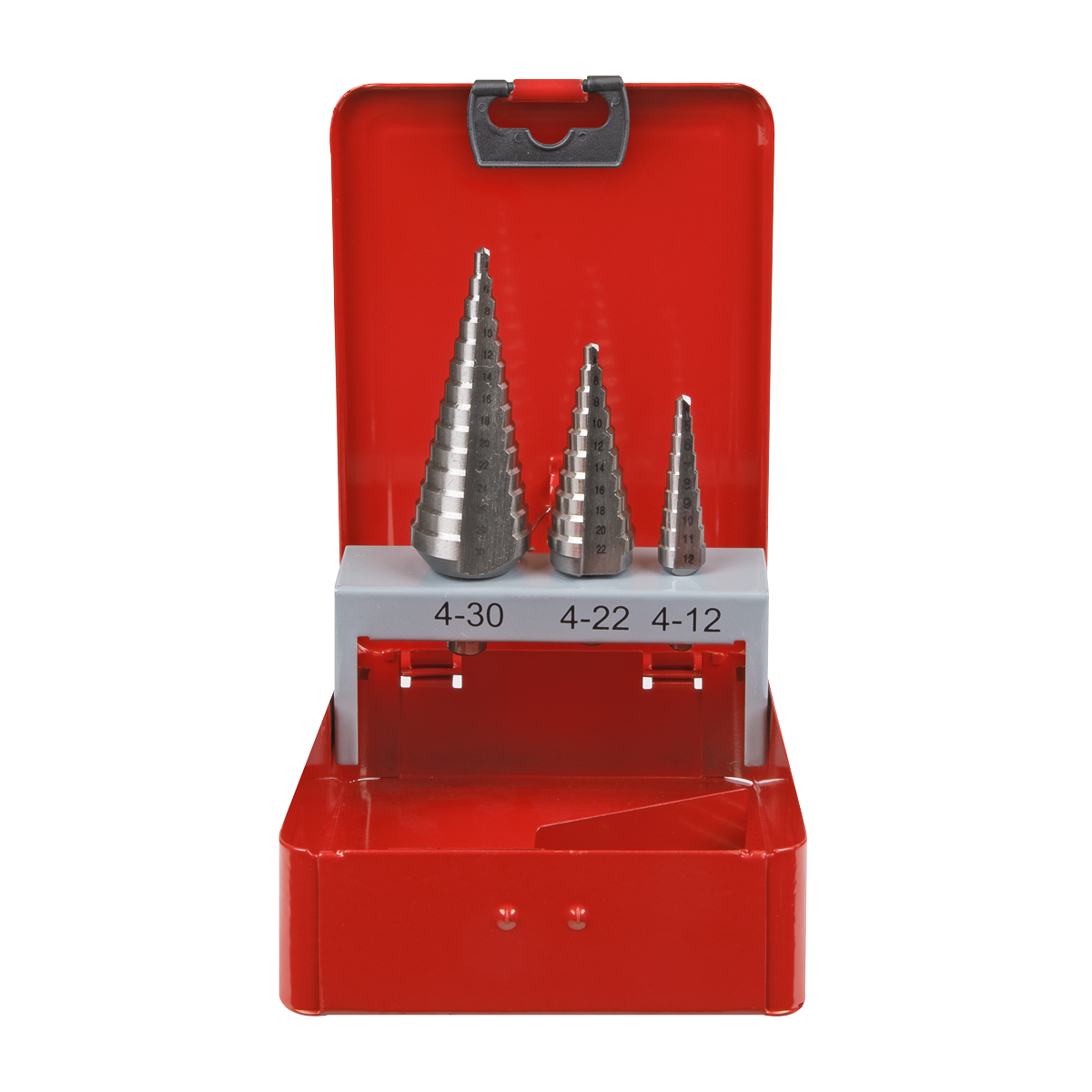 Double Flute HSS M2 Step Drill Bit Set 3pc AK4733