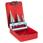 Spiral Flute HSS M2 Step Drill Bit Set 3pc AK4743