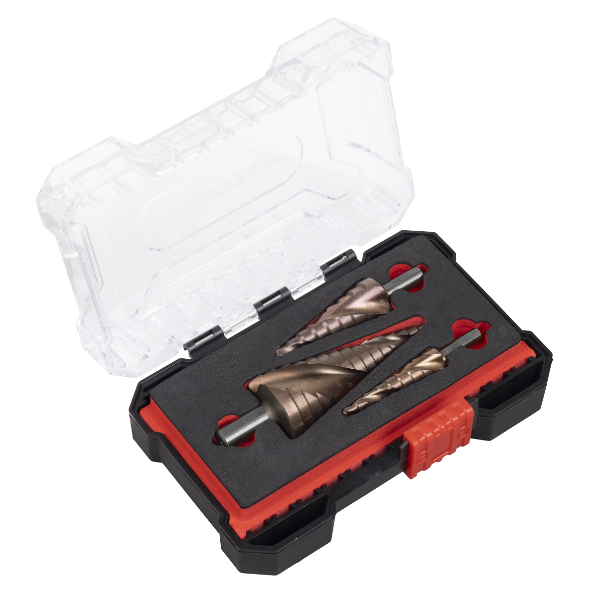 Spiral Flute HSS Cobalt Step Drill Bit Set 3pc AK4743