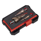 Spiral Flute HSS Cobalt Step Drill Bit Set 3pc AK4743