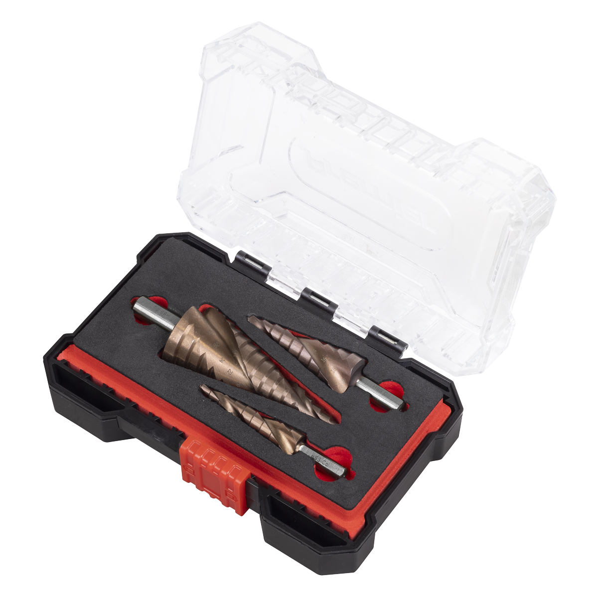Spiral Flute HSS Cobalt Step Drill Bit Set 3pc AK4743