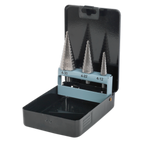 Double Flute HSS 4341 Step Drill Bit Set 3pc AK4746