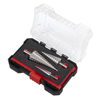 Straight Flute HSS 4341 Step Drill Bit Set 3pc AK4746