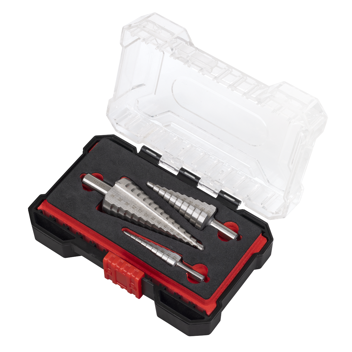 Straight Flute HSS 4341 Step Drill Bit Set 3pc AK4746