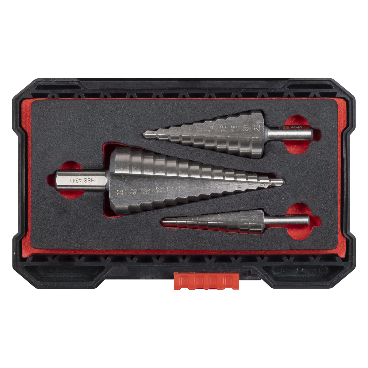 Straight Flute HSS 4341 Step Drill Bit Set 3pc AK4746