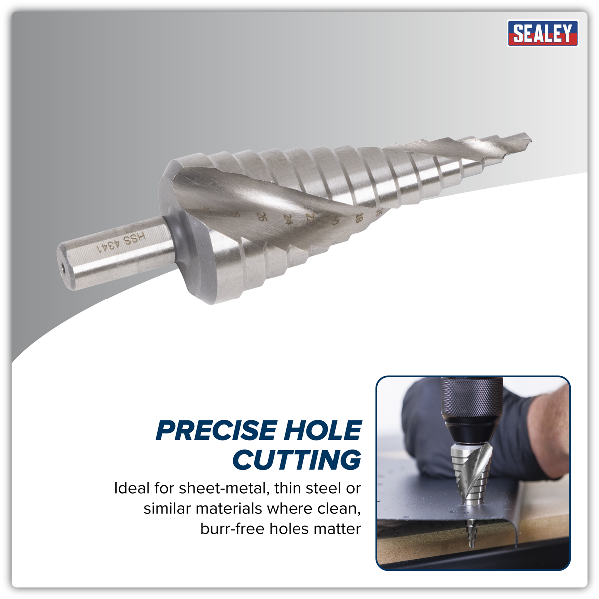 Spiral Flute HSS 4341 Step Drill Bit 4-30mm AK4748